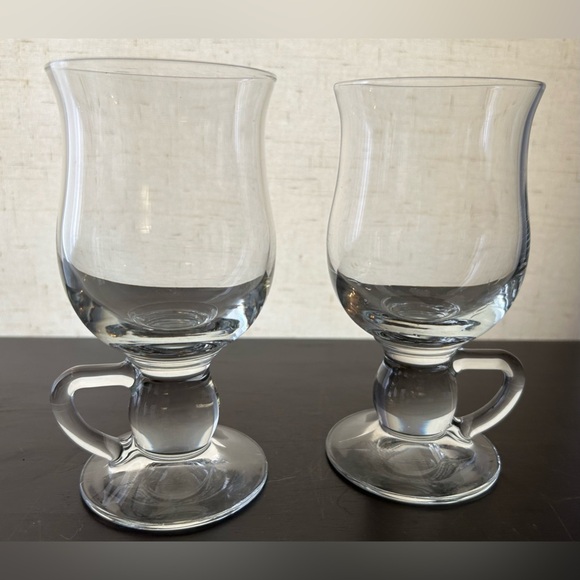 2 Pasabahce Glass Irish Coffee Mugs. - Picture 1 of 10